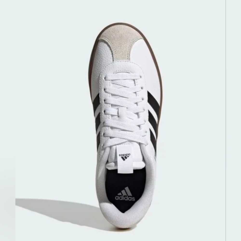 Adidas Women's size 11 VL Court  3.0 Shoes-Cloud White/Core Black/Grey One-NWT - Picture 9 of 16